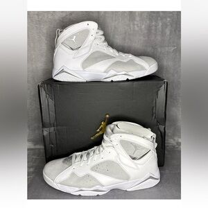🔥🔥🔥 NEW Nike Jordan 7 Retro Mens Pure Platinum White Size: 13🔥🔥🔥